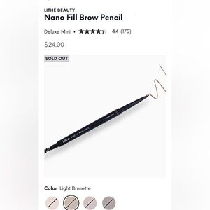 Lithe Beauty Nano Fill Brow Pencil in Light Brunette